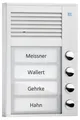 Produktbild: TCS Türsprechanlage PAK04-EN Aufputz 4 Tasten silber Bus-System