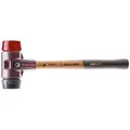 Produktbild: Halder SIMPLEX-Schonhammer mit Stahlgussgehäuse und Holzstiel Ø 60 mm Gummikopos