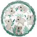 Produktbild: FOLIENBALLON - KOALA - DEKO PARTY 45cm RUND NEU OVP