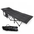 Produktbild: Pop Up Feldbett anthrazit - 190 x 67 cm - Camping Bett Gäste Reise Klapp Liege