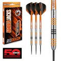 Produktbild: RED DRAGON Darts – Amberjack 3 Serie 22g Stahlspitze Dart-Set mit Dart Flüge und Dart Schäften