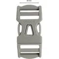 Produktbild: Steckschnalle 20 mm Dual Adjust - grau - ONE-SIZE
