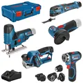 Produktbild: Bosch Professional Elektrowerkzeug-Set, Kombi-Set, 10-tlg., Professional 12V Akku-System
