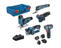 Produktbild: Bosch Combo Kit 5er-12V-Werkzeug-Set: GSR+GOP+GHO+GWS (Art. 0615A0017D)