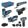 Produktbild: Bosch Professional Akku-Geräteset 5er Werkzeug-Set 12V GSR + GOP +... 0615A0017D
