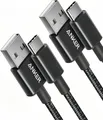 Produktbild: Anker USB C Kabel, [2 Stück 0,9m] Ladekabel USB C Nylon Geflochten