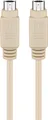 Produktbild: Goobay 50555 PS/2 Tastatur-/Maus-Kabel, 2 m, Grau - Mini-DIN 6-Stecker (PS/2) > 