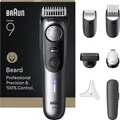 Produktbild: Braun Barttrimmer Series 9 BT9520 | Präzisionstrimmer Herren | 0,5-20mm | 180 Min Akku | 7 Aufsätze | chrom/schwarz