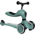 Produktbild: Scoot and Ride 2In1- Highwaykick 1, Dunkelgrün, Metall, Kunststoff, 24x37x55 cm, höhenverstellbarer Lenker, weicher Sitz, Anti-Überschlag-Vorrichtung, Outdoor Spielzeug, Kinderfahrzeuge, Scooter & Cityroller