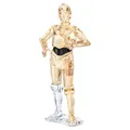 Produktbild: Swarovski Star Wars C-3PO, Kristallfigur mit 476 Facetten in Goldfarbenem und Klarem Kristall, Goldenem Körper, Schwarzen Details und Silberner Bein-Akzentuierung, Größe: 11.3 x 4.3 x 5.4 cm