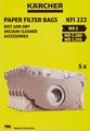 Produktbild: Karcher Papierfilter Mv 2 ACC NEU