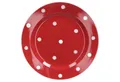Produktbild: van Well Frühstücksteller Dessertteller Emily 20cm rot mit weißen Punkten