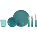 Produktbild: Mepal MIO Kindergeschirrset deep turquoise 6-teilig