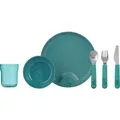 Produktbild: MEPAL Kindergeschirrset Set Kinder Geschirrset Mio Deep Turquoise 6-teilig