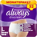 Produktbild: Always Discreet Inkontinenz-Höschen Plus Für Frauen, L, 32 Höschen, Verhindert Auslaufen Und Gerüche, Angenehm Und Kaum Spürbar
