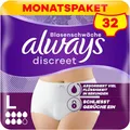 Produktbild: Always Discreet Inkontinenz-Höschen Plus Frauen L hohem Bund 32 Höschen