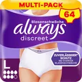 Produktbild: Always Discreet Inkontinenz-Höschen Plus Größe L bei Blasenschwäche 64 Höschen