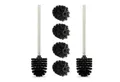 Produktbild: relaxdays WC-Reinigungsbürste Toilettenbürste 2er Set + 4 Ersatzköpfe