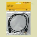 Produktbild: DeLOCK® Kabel USB2.0 Typ-A Stecker USB Type-C™ 2.0 Stecker 1m 83600 Adapter
