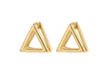 Produktbild: Heideman Paar Ohrstecker Marre goldfarben (Ohrringe, inkl. Geschenkverpackung), Dreieck Form