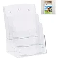 Produktbild: Relaxdays Prospekthalter Acryl Transparent 3 Etagen für A4/DIN Lang 33 cm x 24,5 cm x 20 cm 600 g