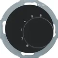 Produktbild: Berker 20262035 Temperaturregler mit Wechsler, Serie R.classic, schwarz glänzend
