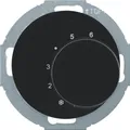 Produktbild: Berker 20262035 Temperaturregler mit Wechsler, Serie R.classic, schwarz glänzend