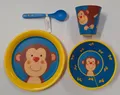 Produktbild: Die Spiegelburg Coppenrath Kindergeschirr Set Affe Geschirr Teller Becher Schale