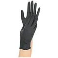 Produktbild: Franz Mensch Einweghandschuhe Safe Light (100-St) 100 Stck./ Pack, puderfrei und mit Rollrand schwarz L