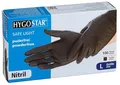Produktbild: HYGOSTAR unisex Nitrilhandschuhe Safe Light schwarz Größe L - 100 Stück 27018