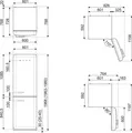 Produktbild: Smeg FAB32RCR5 Kühl- und Gefrierkombination Freistehend 331 l D Beige
