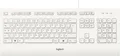 Produktbild: Logitech Corded Keyboard K280e, weiß, USB, DE, Tastatur