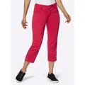 Produktbild: 5-Pocket-Jeans CASUAL LOOKS, Damen, Gr. 40, Normalgrößen, lila (erdbeere), 98% Baumwolle, 2% Elasthan, unifarben, 7/8-Länge, Jeans 5-Pocket-Jeans