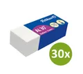 Produktbild: 30 x Pelikan Radierer AL30 Radiergummi Kunststoff für Bleistifte weiß 619635