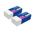 Produktbild: 2 x Pelikan Radierer AL30 Radiergummi Kunststoff für Bleistifte weiß 619635