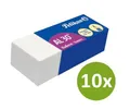 Produktbild: 10 x Pelikan Radierer AL30 Radiergummi Kunststoff für Bleistifte weiß 619635