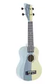 Produktbild: GEWA Sopran Ukulele Manoa Surfstyle - Korpus Linde - Motiv Tropical Waves - inkl. Gig Bag - W-SO-BL