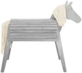 Produktbild: roba® Holzpferd Spielpferd, Gartenpferd, HxBxT: 123 x 65 x 153 cm, Sitzhöhe: 89 cm