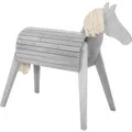 Produktbild: roba Spiel- & Voltigierpferd Sheddie in Grauem Massivholz mit Rückenhöhe 88,5 cm
