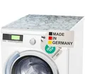Produktbild: BAUHELD® Universal Waschmaschinen-Auflage [60x60cm] - Waschmaschinen-Abdeckung mit Vinyl-Beschichtung [Made in Germany] - Für Waschmaschine, Trockner, Küche, Wohnmobil, Badezimmer - Marble Grey