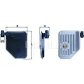 Produktbild: Hydraulikfilter, Automatikgetriebe KNECHT HX 156