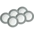 Produktbild: Van Well Suppentellerset Vario, Grau, Weiß, Keramik, 6-teilig, rund, Essen & Trinken, Geschirr, Geschirr-Sets, Teller-Sets