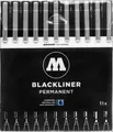Produktbild: MOLOTOW BLACKLINER complete Set 11er Etui Multiliner Pigmentliner *!bestprice!*