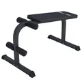 Produktbild: GORILLA SPORTS® Sit Up Bank - 120 x 67 x 63-49 cm, Gepolsterte Beinfixierung, bis 150kg Belastbar, Schwarz - Bauchtrainer, Hantelbank, Trainingsbank