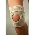 Produktbild: Lorey Medtec Kniebandage Neopren Kniestütze mit Silikonring und Patellaaussparung, Beige beige