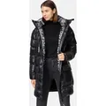 Produktbild: David F Damen Steppjacke hochschließender Kragen Schwarz L - Schwarz - L