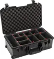 Produktbild: PELI 1535 Air Leichter Schutzkoffer mit Rollen mit Kamera Equipment, Wasser- und Staubdicht, 27L Volumen, mit TrekPak Einteilungssystem (Anpassbar), Farbe: Schwarz…
