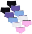 Produktbild: TupTam Unterhosen Mädchen Shorts 10er Pack - Bequeme Unterwäsche für Mädchen aus Baumwolle, Farbe: Shorts/Rosa Lila Blau Schwarz Grau, Größe: 140-146