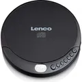 Produktbild: Lenco CD-010 - Tragbarer CD-Player mit Akku-Aufladefunktion - Schwarz - Schwarz
