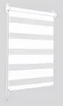 Produktbild: Doppelrollo Sonello weiß 40x150cm Zebrarollo Fensterrollo Seitenzugrollo Rollo